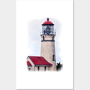 Cape Blanco Lighthouse Watercolor Posters and Art